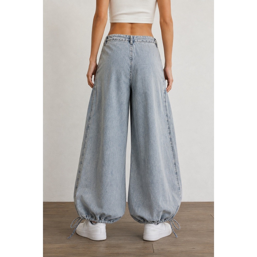 We The Free Free People Women's Wide Leg Jeans Size 25 Light Wash - Picture 2 of 16